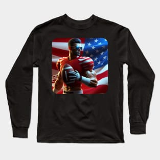 American Man NFL Football Player #25 Long Sleeve T-Shirt